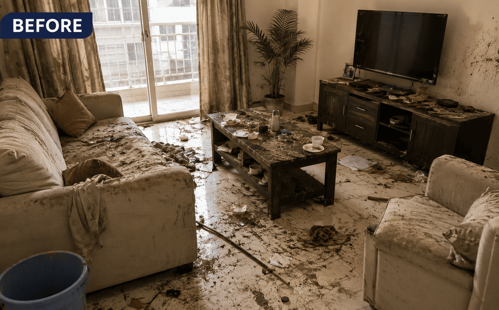 Home Deep Cleaning — before