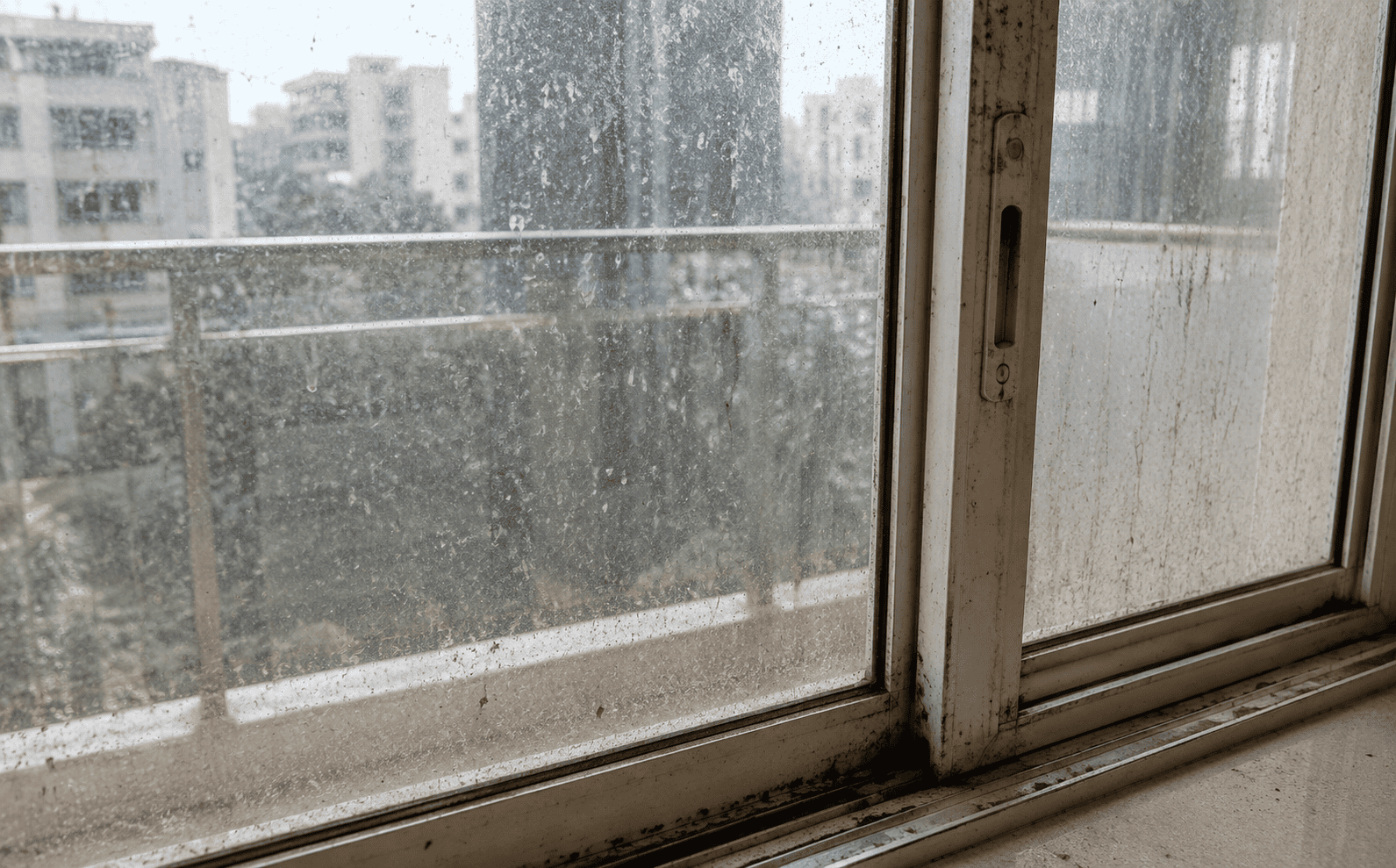 Window & Glass Cleaning — before