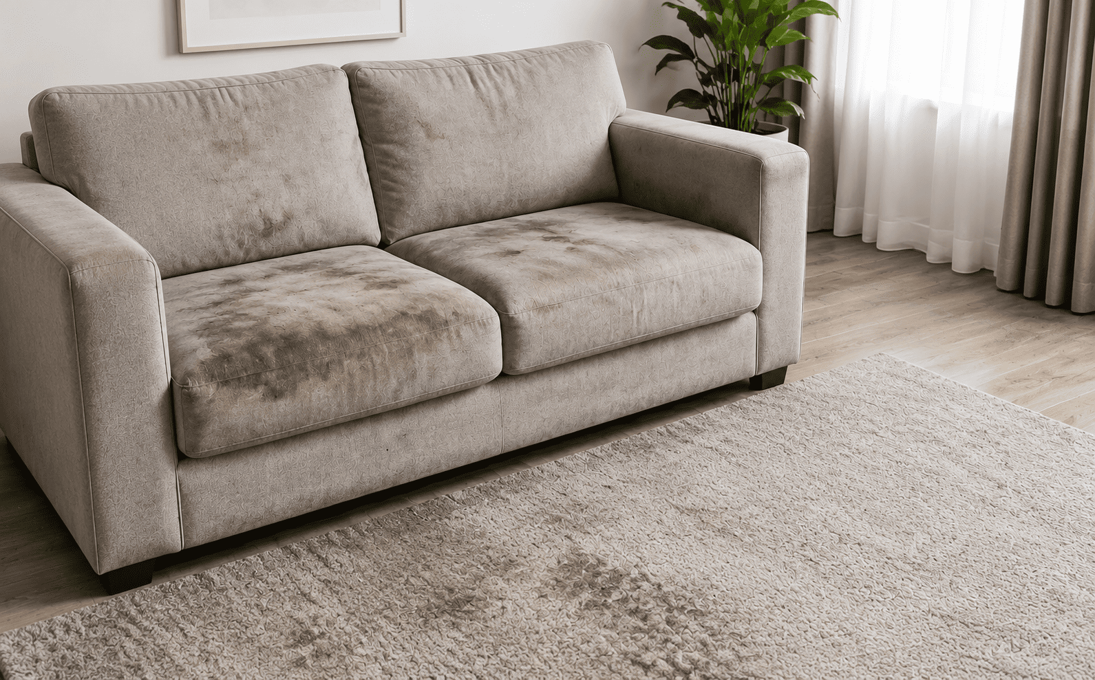Carpet & Sofa Washing — before
