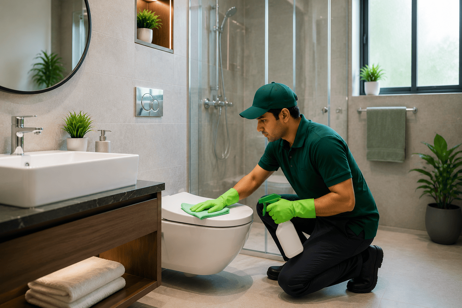 Bathroom sanitisation